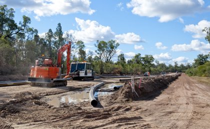 Land being cleared for a coal seam gas line. Flickr Land being cleared for a coal seam gas line. Flickr